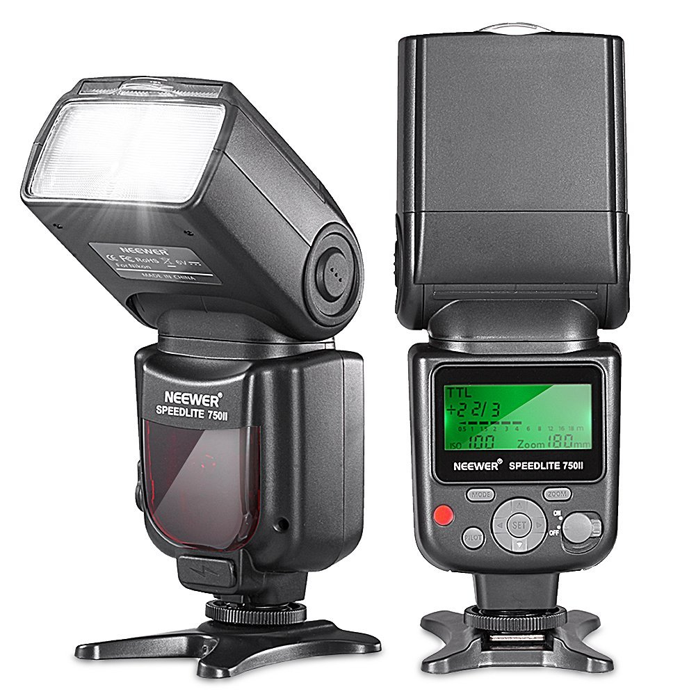 Neewer 10070994 VK750 Speedlite II-i-TTL-Blitz mit LCD-Display für Nikon SLR-Digitalkamera