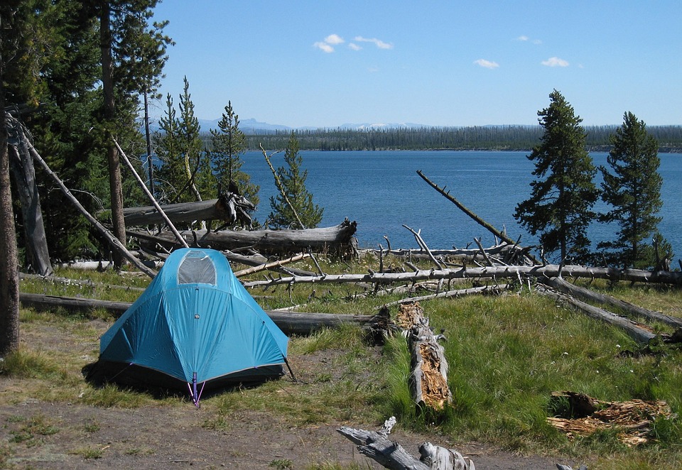 Zelt beim campen