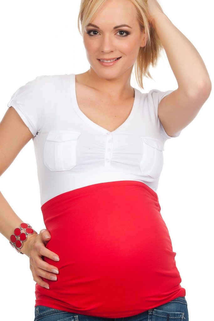 Bauchband Rot M - Schwangerschaft 